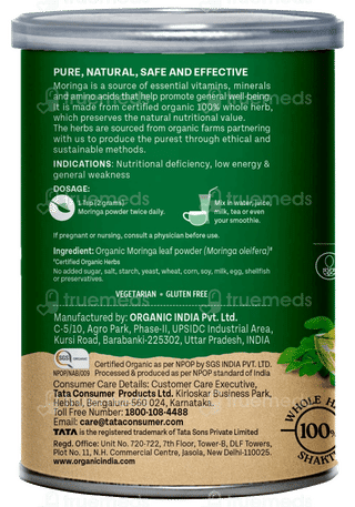Organic India Moringa Powder 100Gm